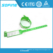 Material de PVC médico de boa qualidade Escreva em pulseiras de identificação para adultos ou crianças